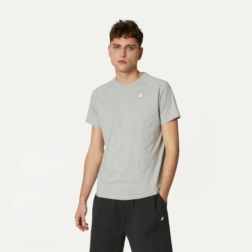K-way Stijlvolle T-Shirt en Polo Gray Heren
