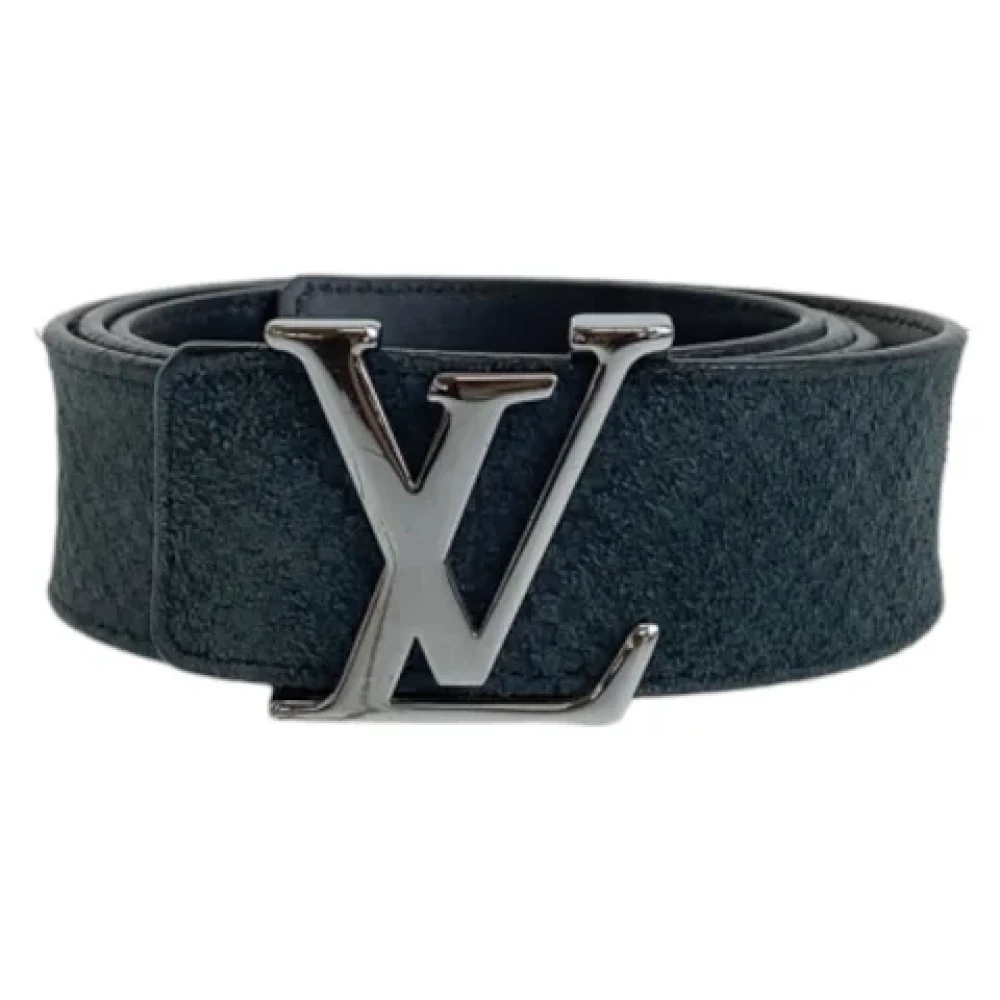 Louis Vuitton Vintage Pre-owned Leather belts Gray Dames