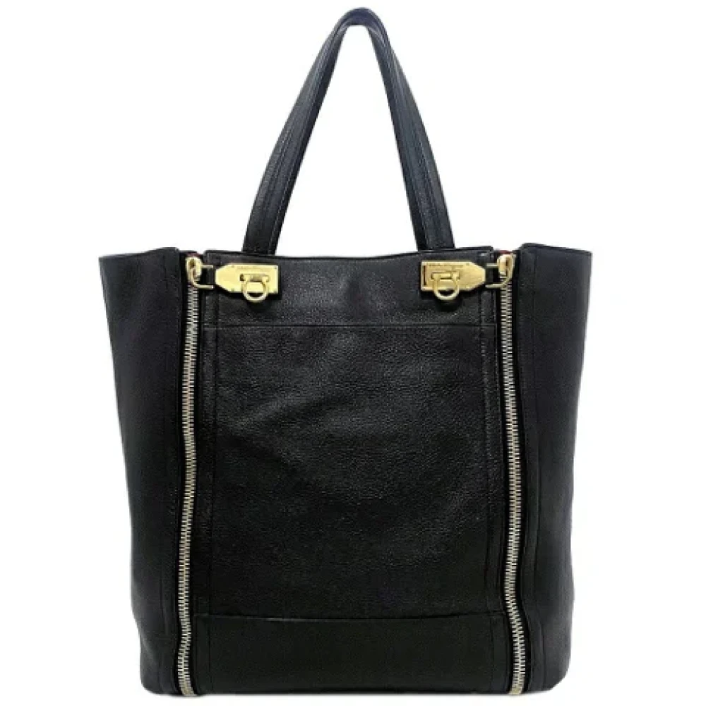 Salvatore Ferragamo Pre-owned Fabric totes Black Dames