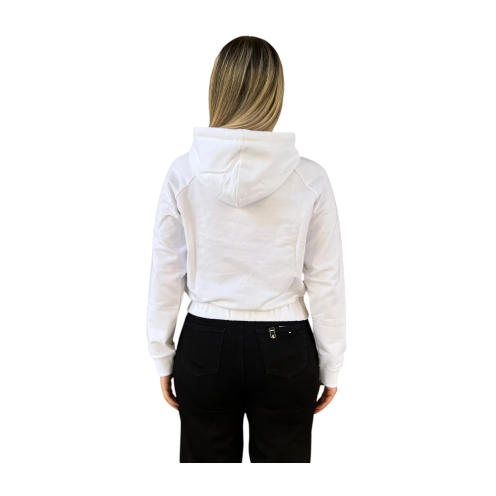 Moschino Stijlvolle Sweatshirt voor Modeliefhebbers White Dames
