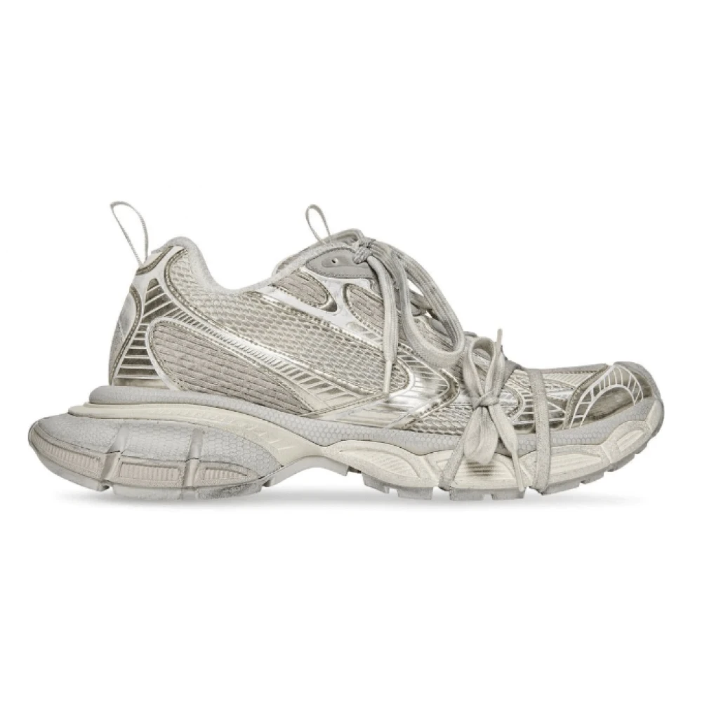 Balenciaga Sneakers met mesh-panel en metallic details White Dames