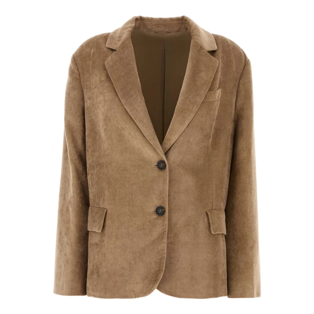 Brunello Cucinelli , Blazers, Female, Beige, S, Suit-Type Jacket