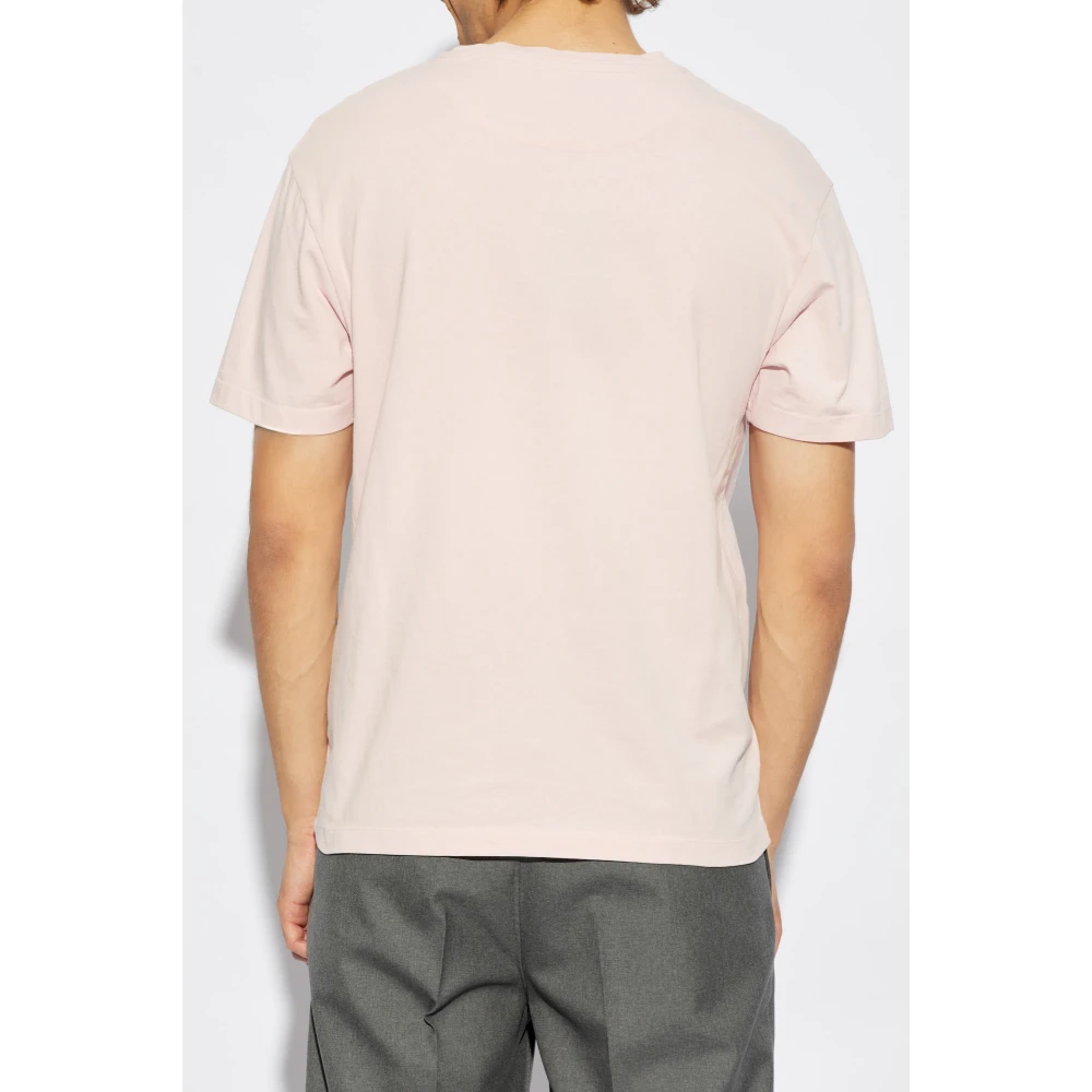 ETRO Katoenen T-shirt met geborduurd logo Pink Heren
