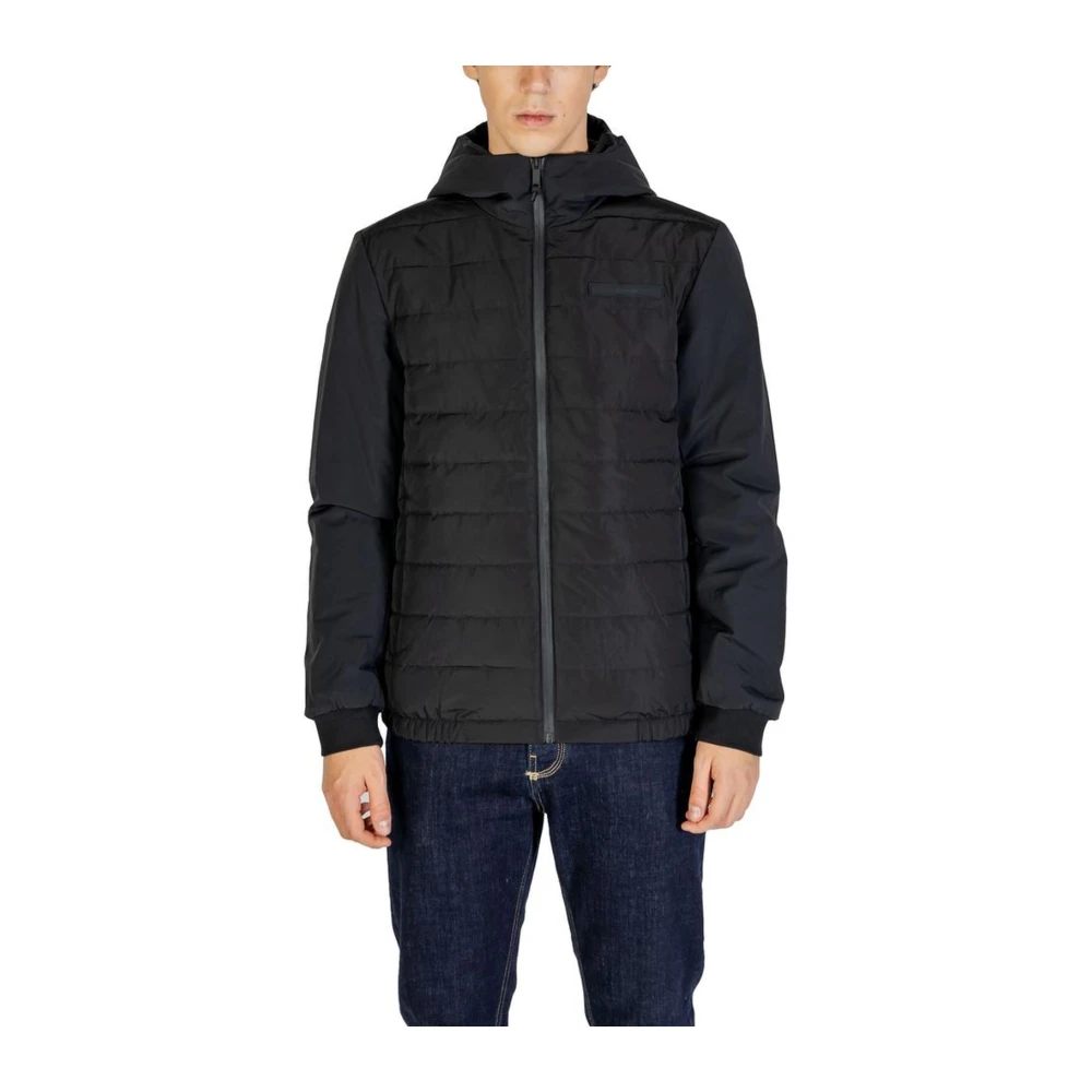 Calvin Klein Men's Black Winter Jackets, 2XL, Quilted Hooded Jacket