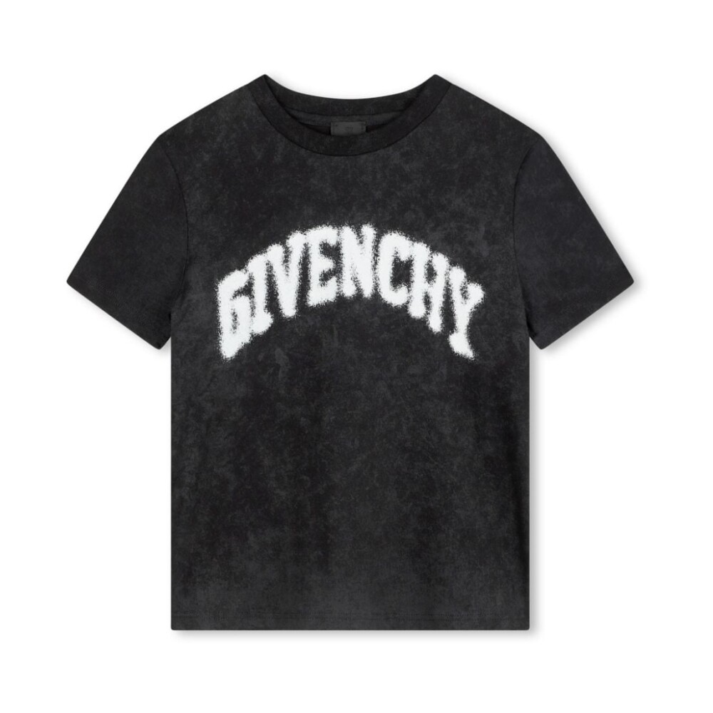 Black Acid Wash Jersey Crew Neck T shirt Givenchy Short Sleeve T Shirts Miinto