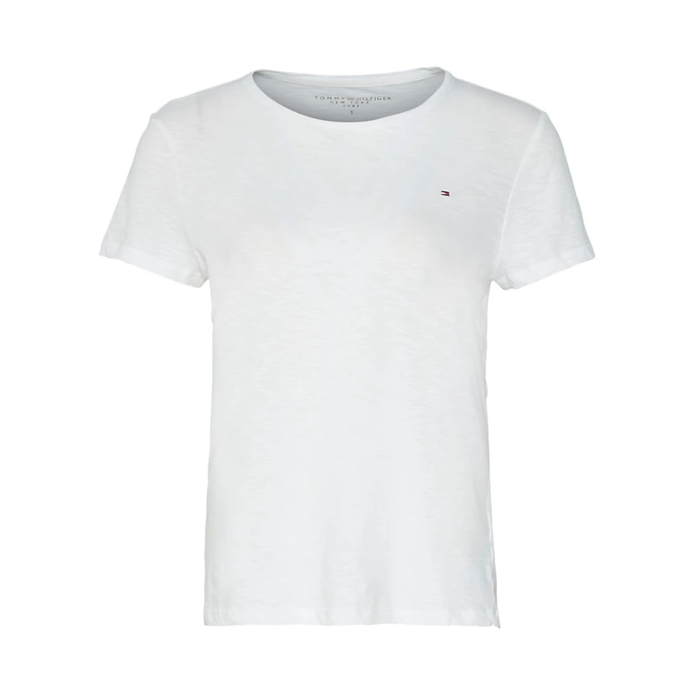 Tommy Hilfiger Melerad Crewneck T-shirt White, Dam