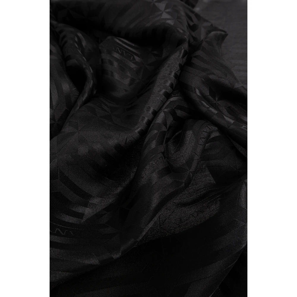 Lanvin Sjaal met monogram Black Dames