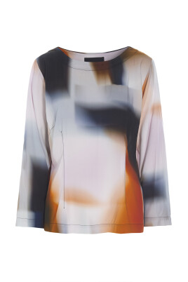 haru-blouse-block-blur-stripe-pink