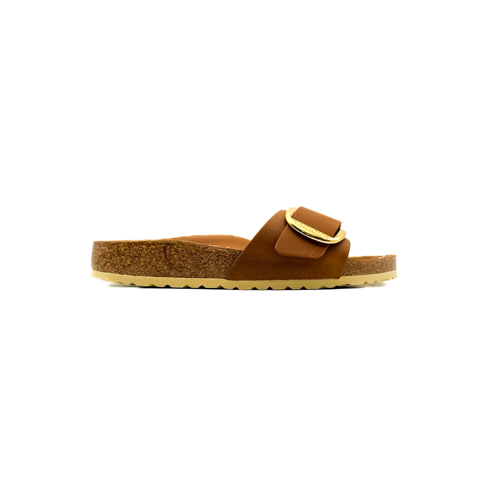 Birkenstock Bruna Lädersandaler Madrid Stil Brown, Dam