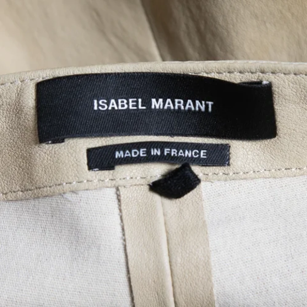 Isabel Marant Pre-owned Leather bottoms Beige Dames