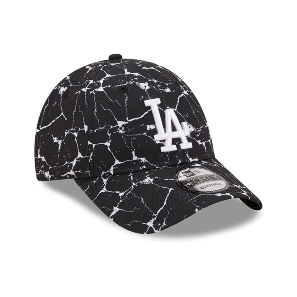 new era Zwarte Dodgers Marmer Pet Black Heren
