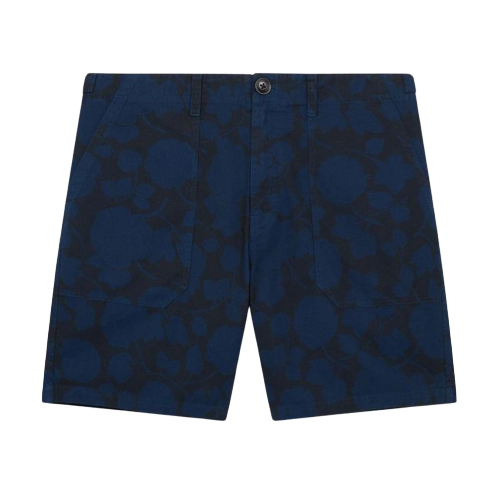 Paul Smith Men's Multicolor Perforated Floral Cotton Shorts - Casual Shorts - W30 - Shorts