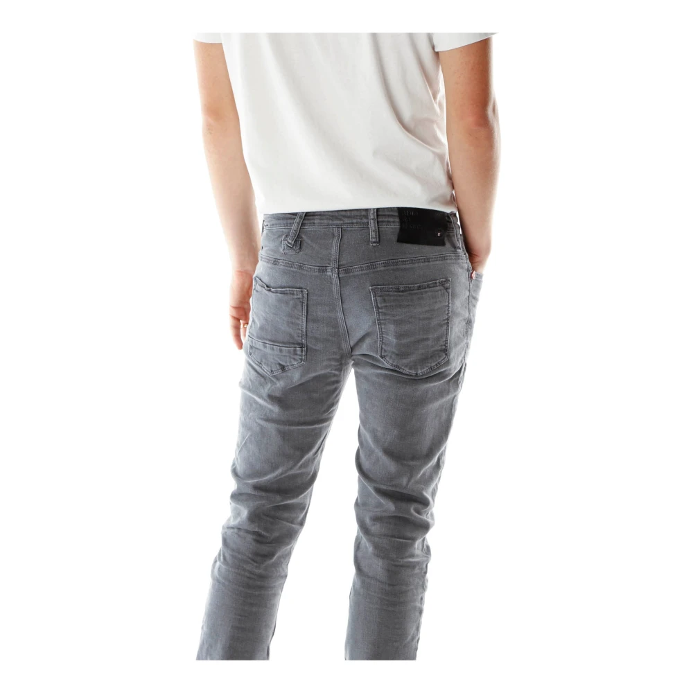 Blue de Gênes Slim-fit Jeans Gray Heren