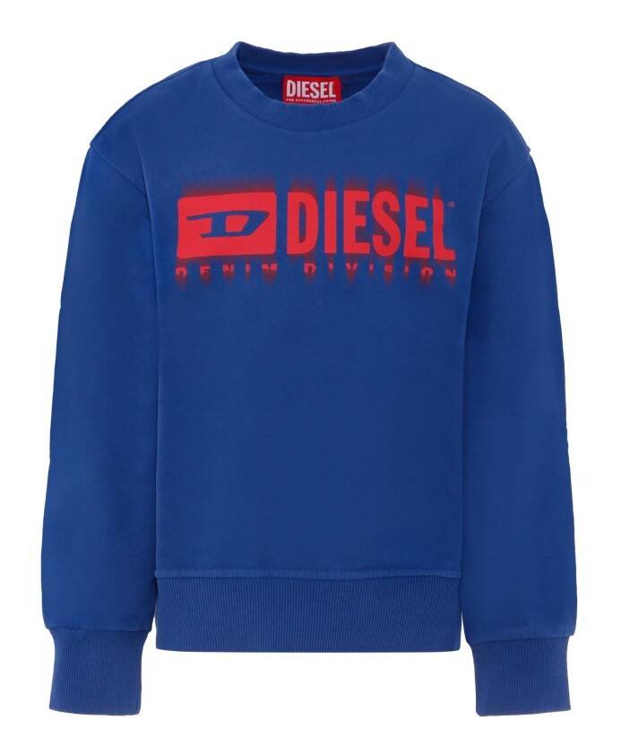 sweatshirt-col-rond-bleu