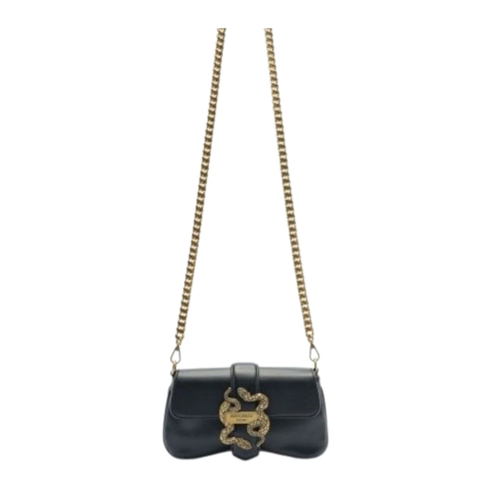 Just Cavalli Iconische Slangen Dames Tas Collectie Black Dames