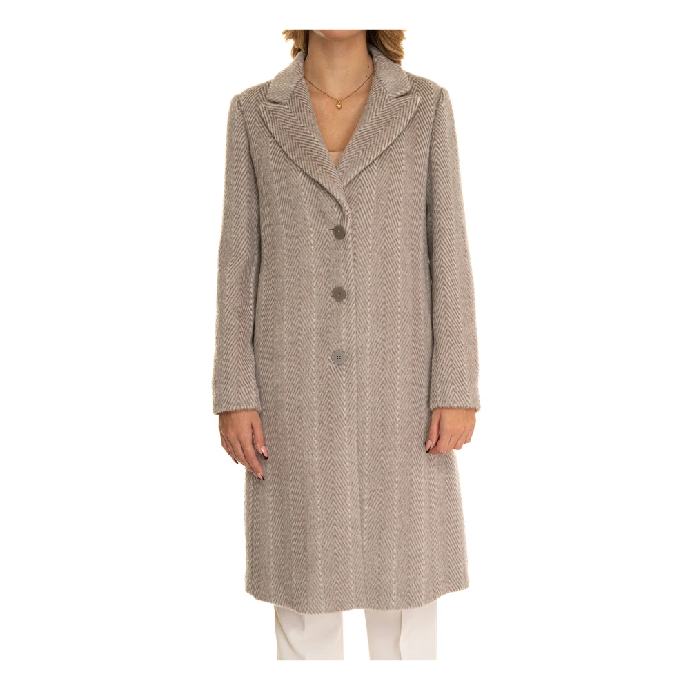 Emporio Armani Stijlvolle Winterjas voor Mannen Brown Dames