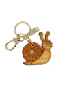 beige-leren-slak-sleutelhanger