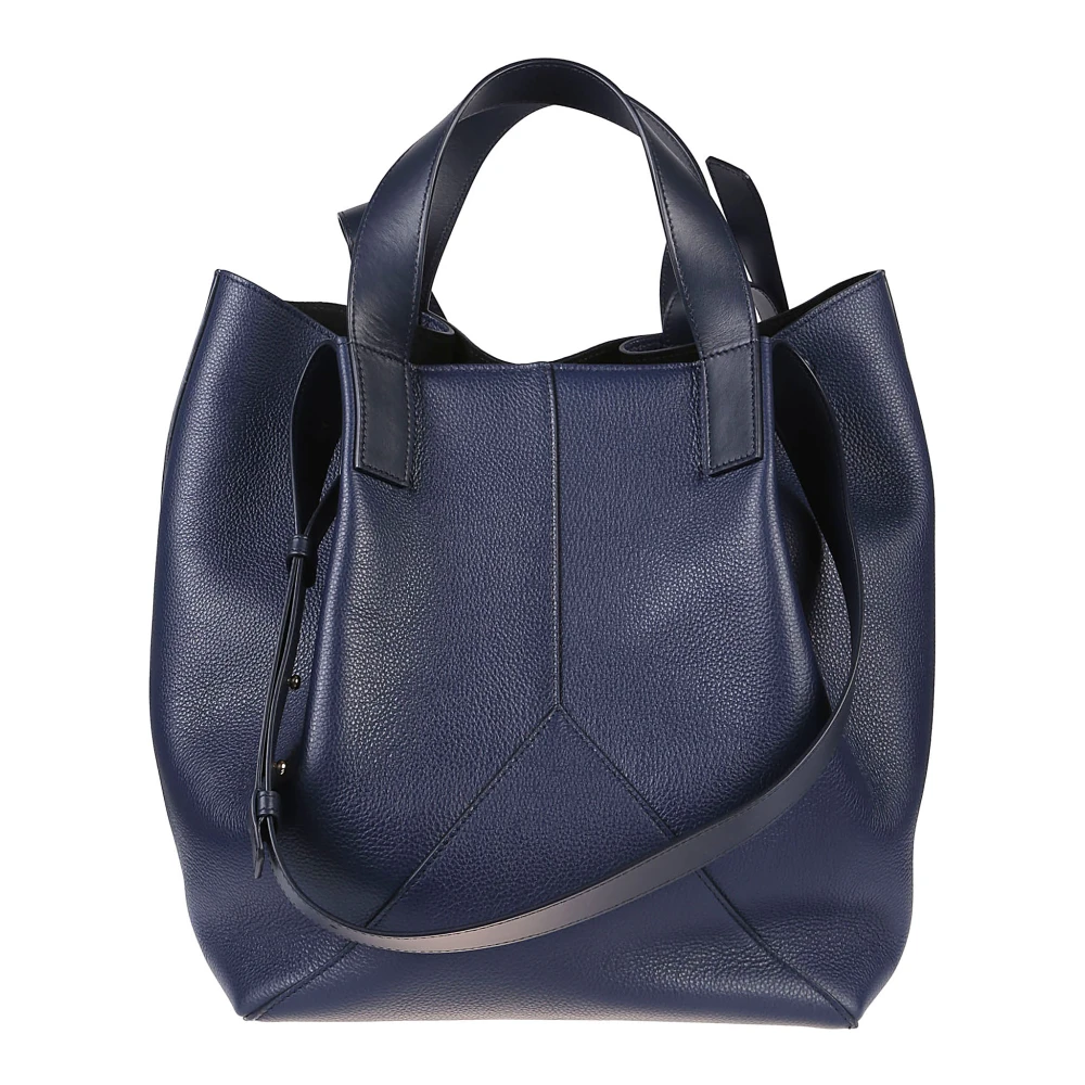 Victoria Beckham Midnight Blue Jumbo Shopping Bag Blue Dames