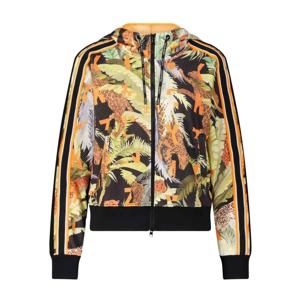 Marc Cain Jungle Print Rits Hoodie Multicolor Dames
