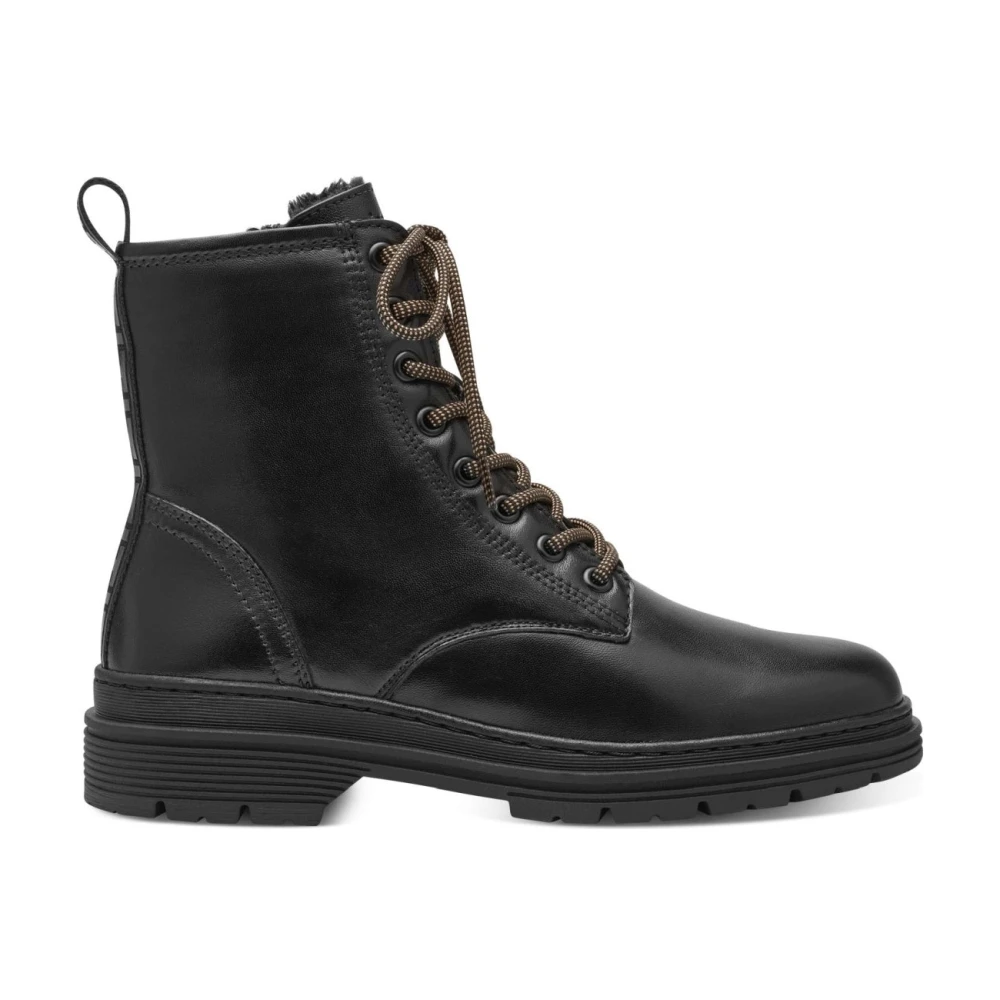 Tamaris Women's Black Lace-Up Boots, 4 Uk, Closed Booties