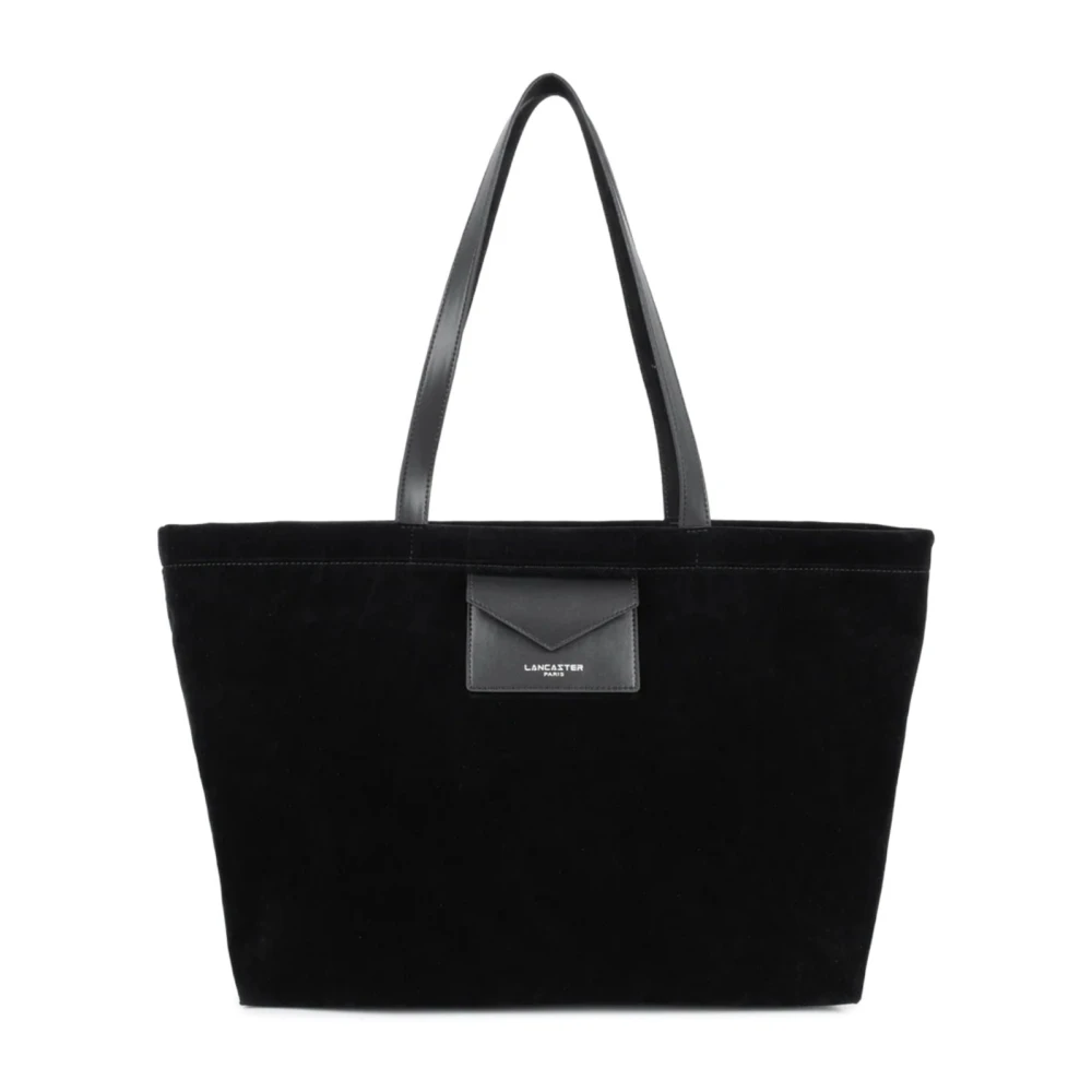 Lancaster Black Suédine Kba Large Zipped Shoulder Tote - Female - Shopping Bags - One Size - Bags