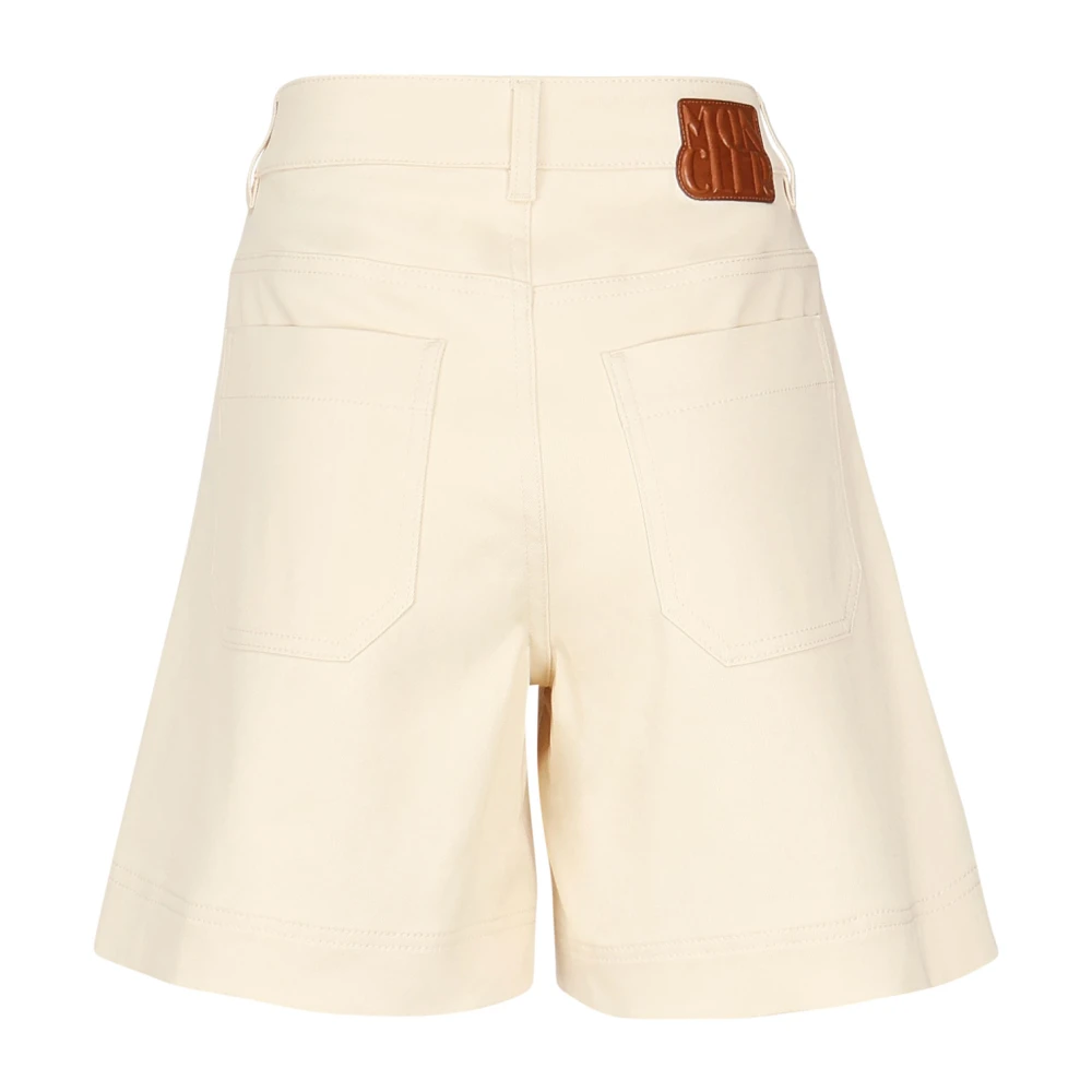 Moncler Beige Shorts voor een stijlvolle uitstraling Beige Dames