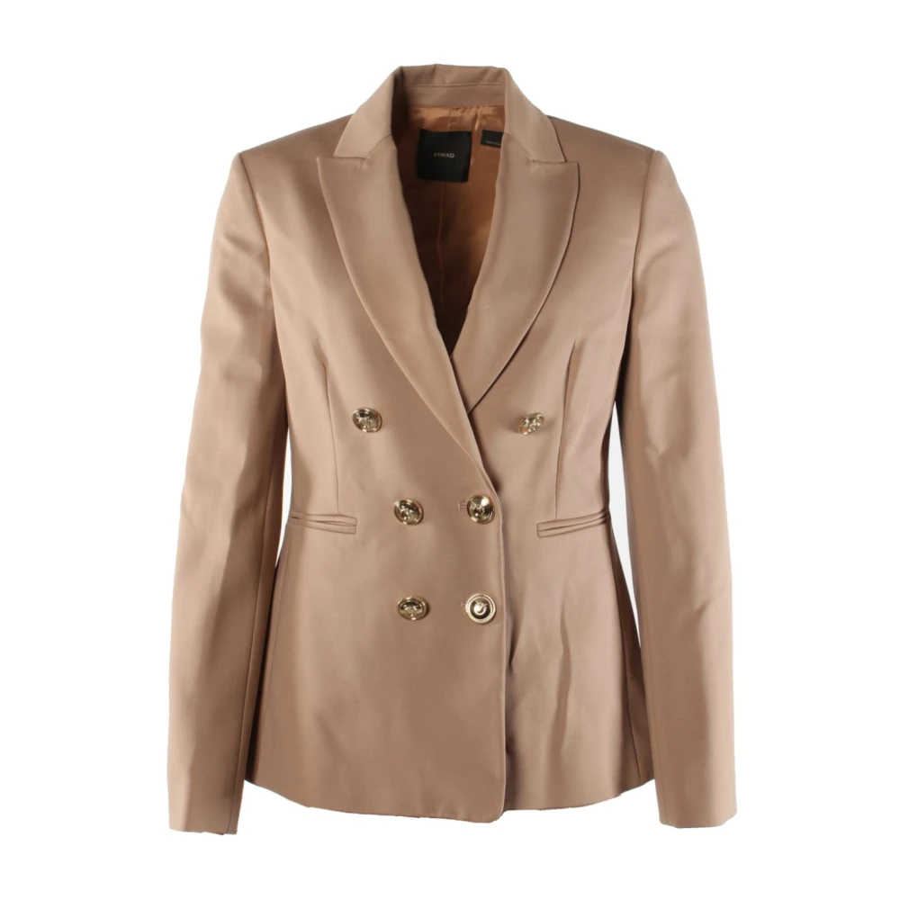 Pinko Elegante Rosa Blazer voor Dames Brown Dames