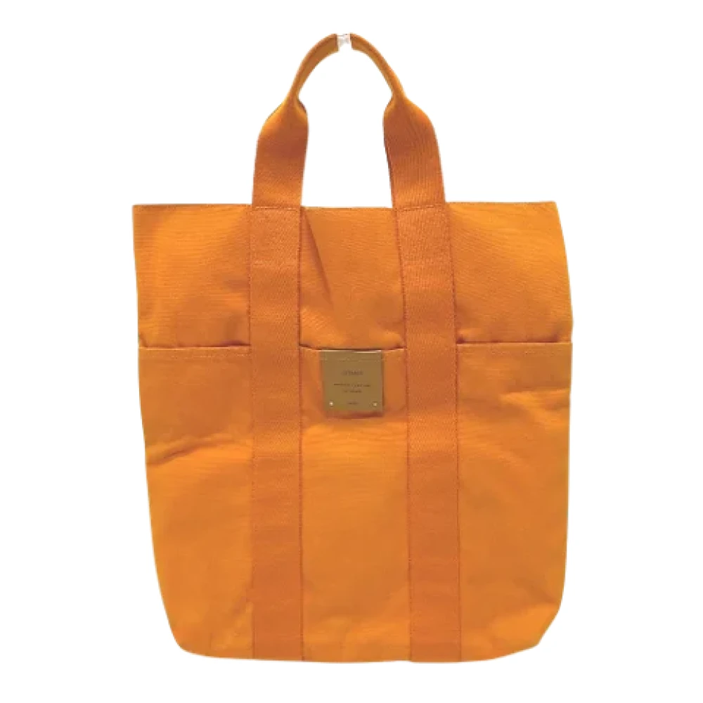 Hermès Vintage Pre-owned Fabric handbags Orange Dames