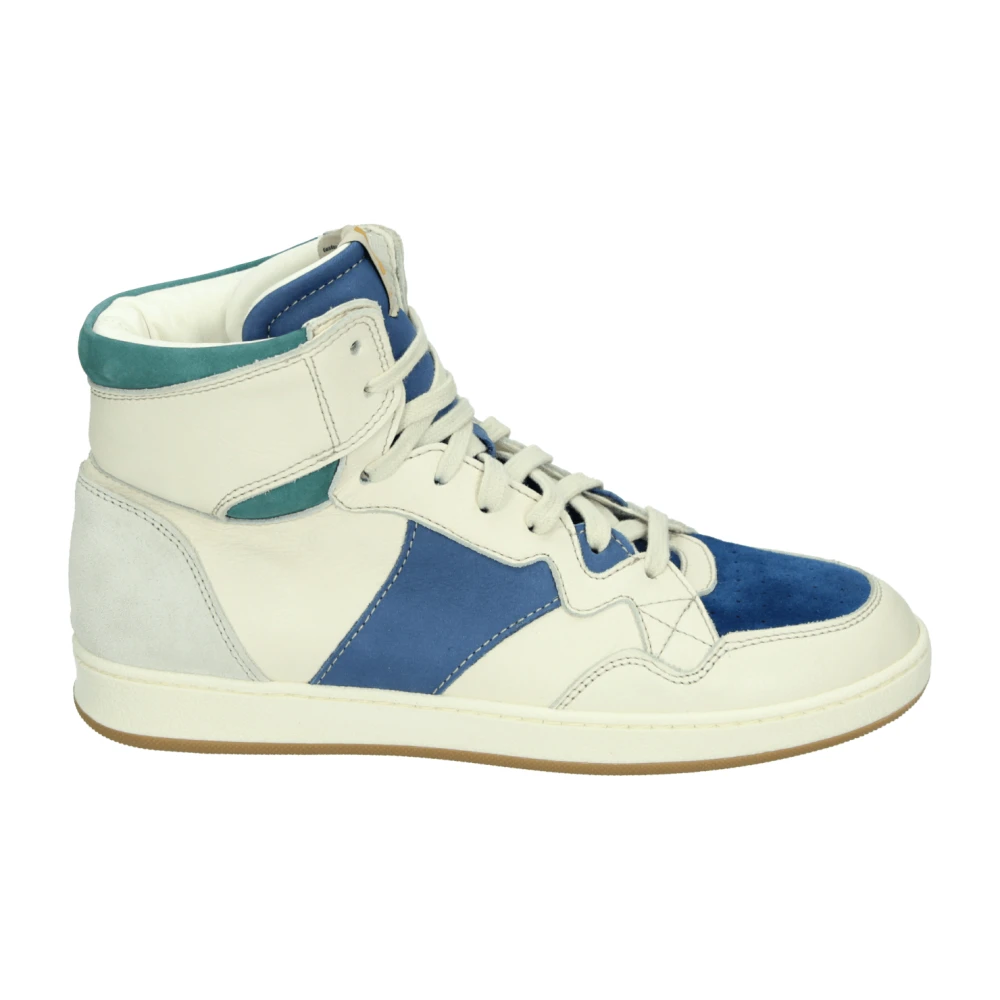 Ocra Sportieve Witte Leren Sneakers Dames Schoenen Veelkleurig Multicolor