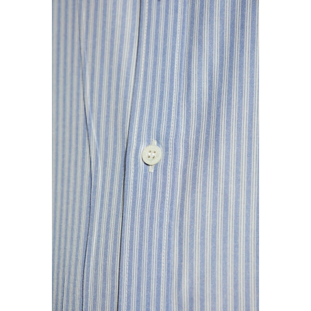 Balenciaga Shirt met streepjespatroon Blue Heren