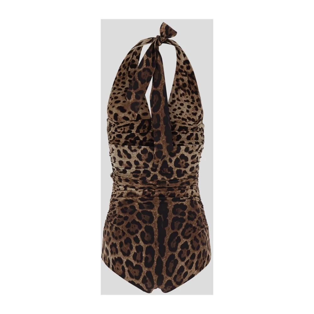 Dolce & Gabbana Leopard Badpak Brown Dames