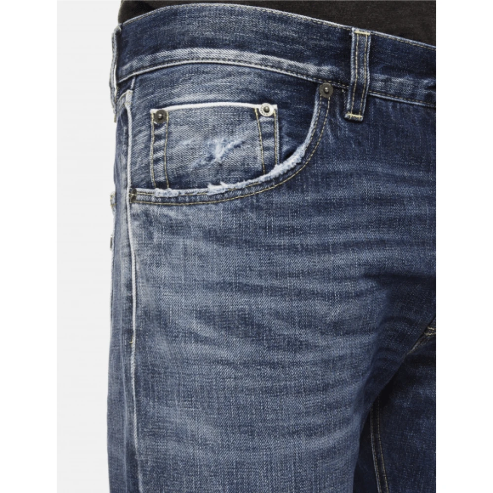 Dondup Icon Regular-Fit Selvedge Jeans Blue Heren