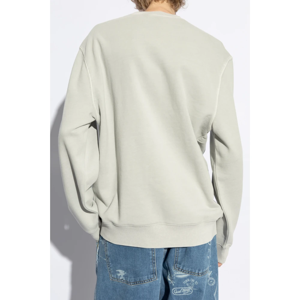Carhartt WIP Sweatshirt met logo Gray Heren