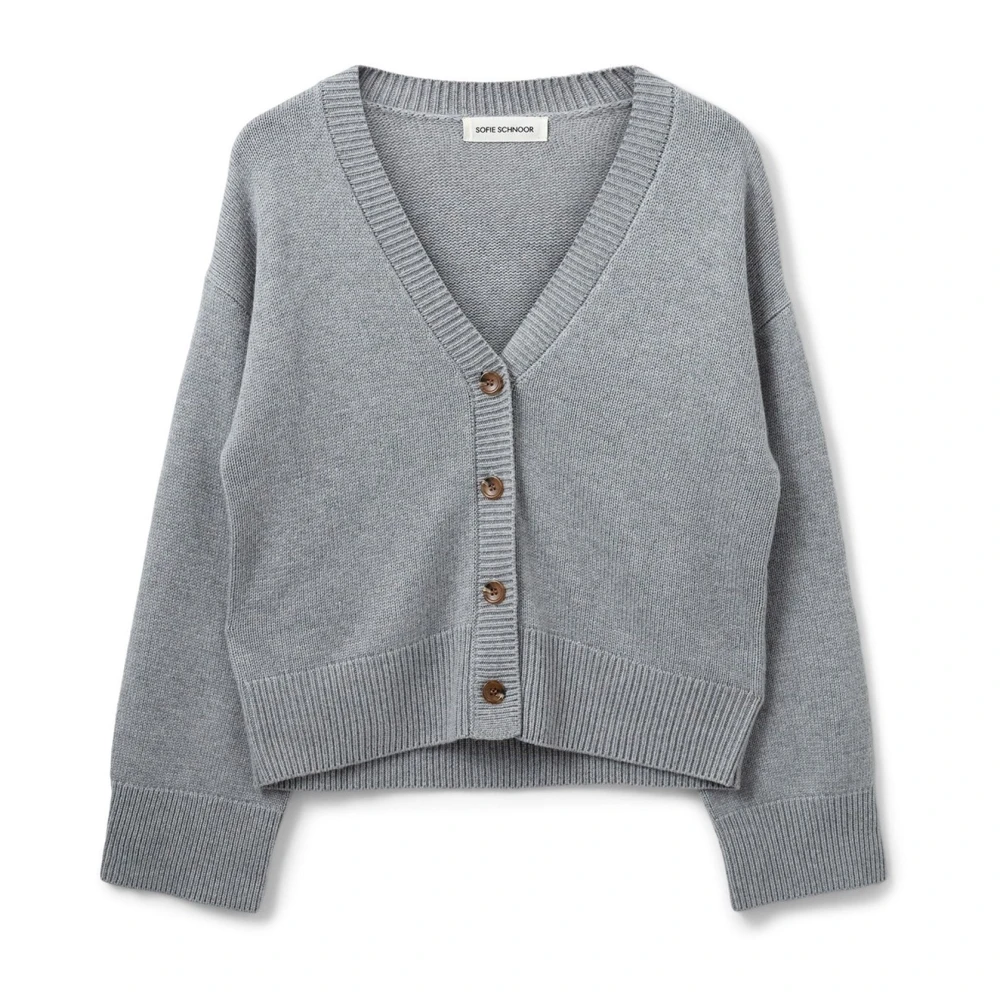 Sofie Schnoor Cardigans - Female - Cardigans - Gray - Xs - Knitwear