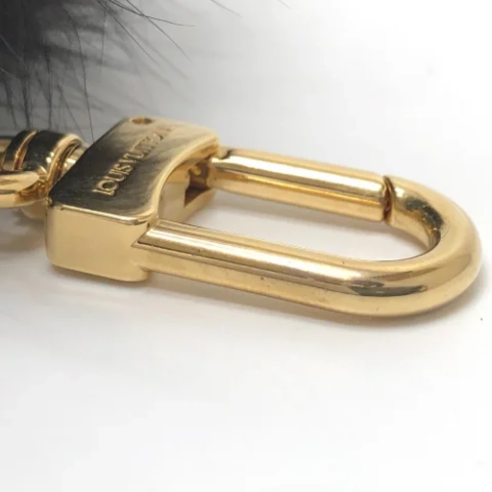 Louis Vuitton Vintage Pre-owned Fabric key-holders Black Dames