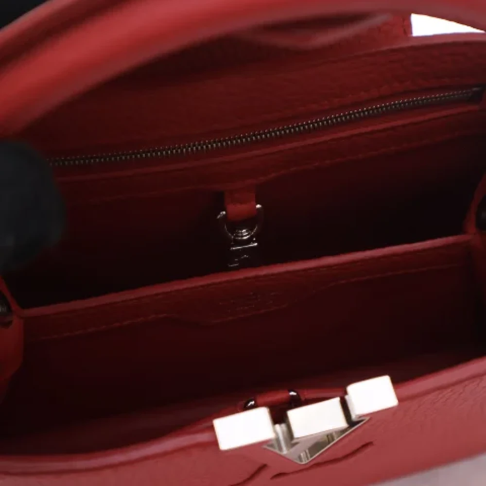 Louis Vuitton Vintage Pre-owned Leather handbags Red Dames