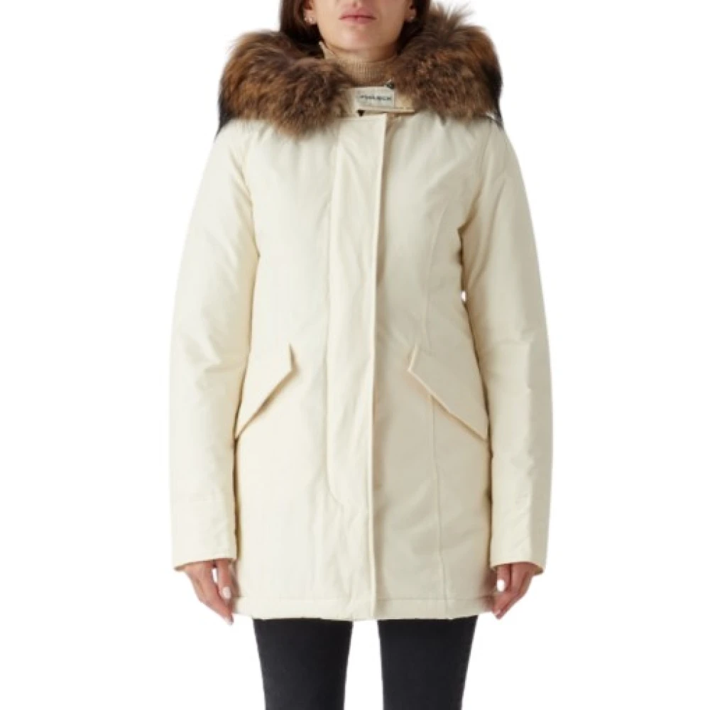 Woolrich Witte Jassen voor Vrouwen White Dames