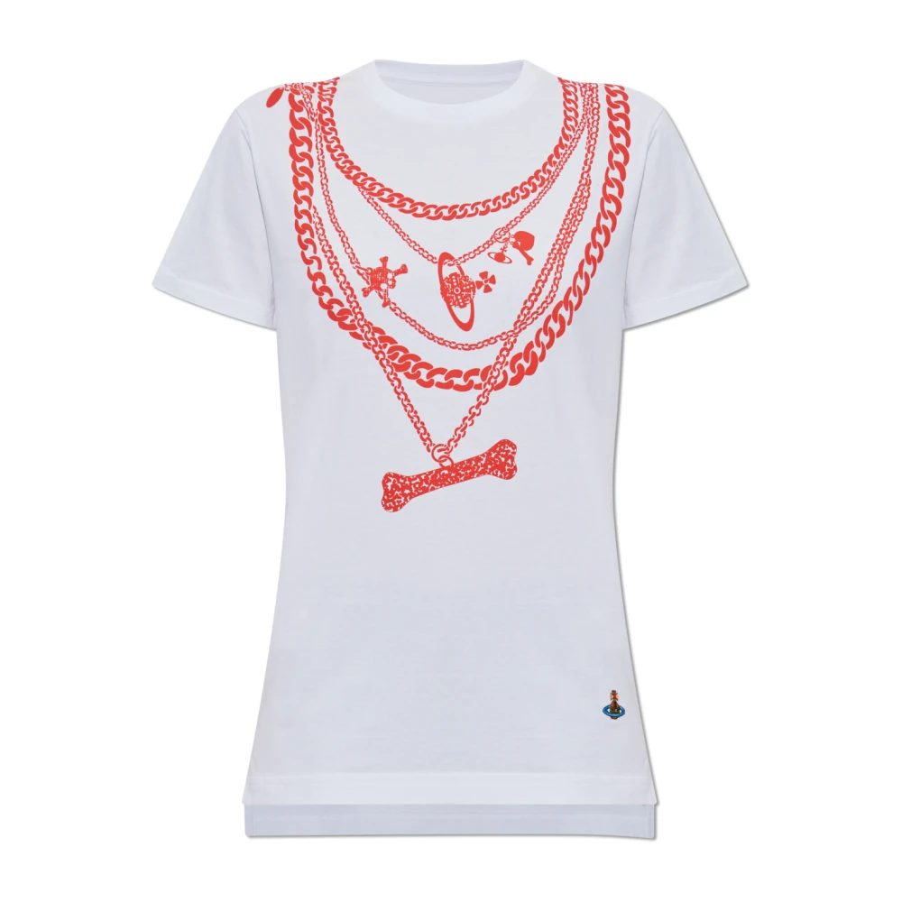 Vivienne Westwood Women's White T-Shirt With Print
