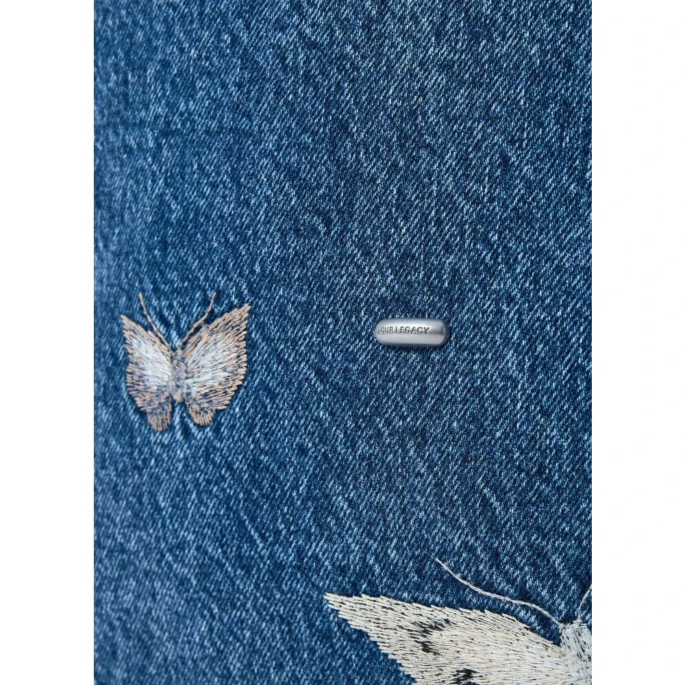 Our Legacy Indigo Butterfly Crossbody Sling Tas Blue Dames