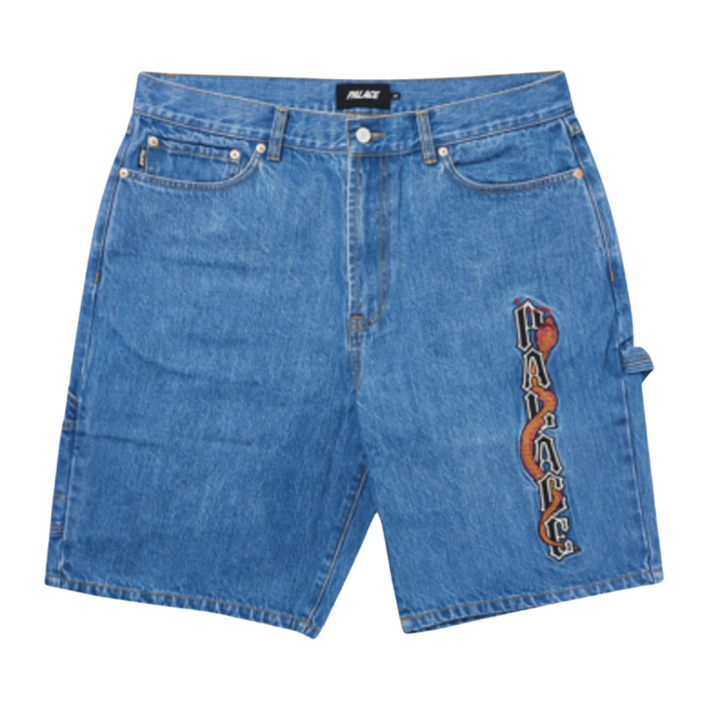 Palace Stone Wash Shorts Limited Edition Blue Heren