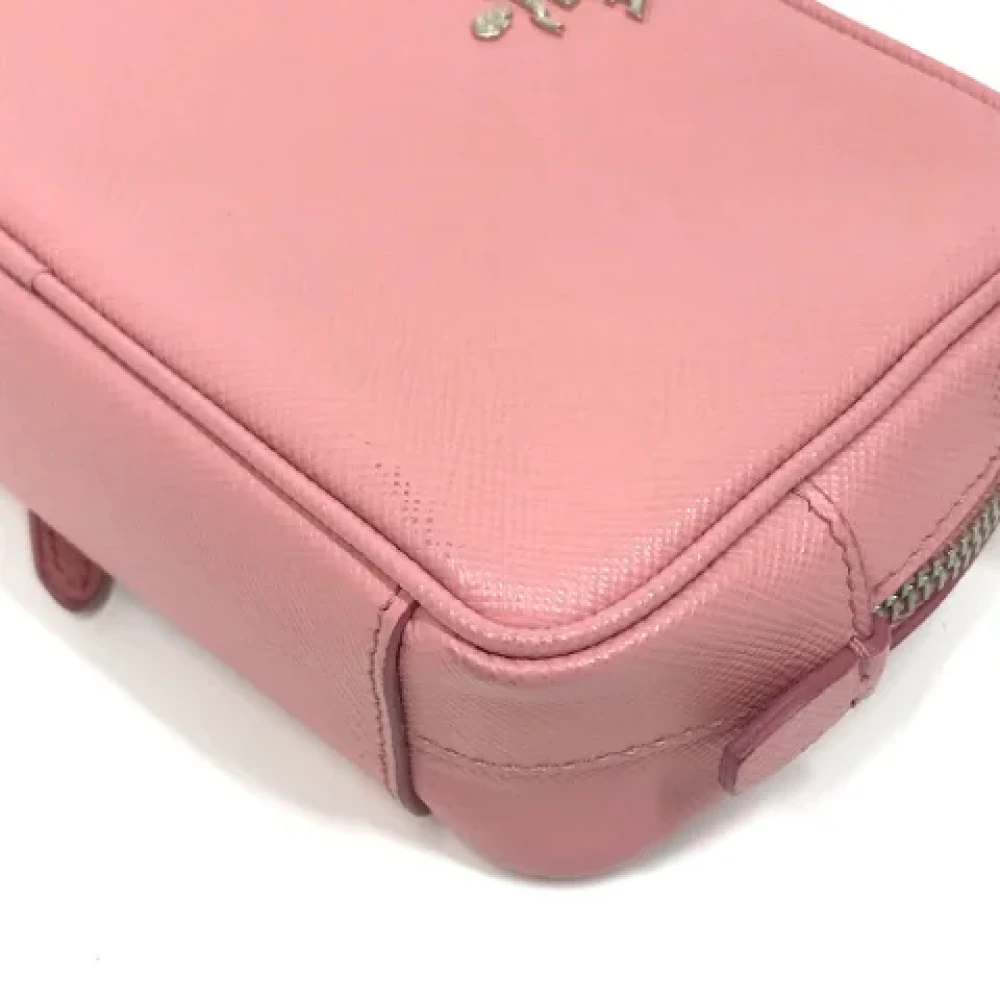 Prada Vintage Pre-owned Leather prada-bags Pink Dames