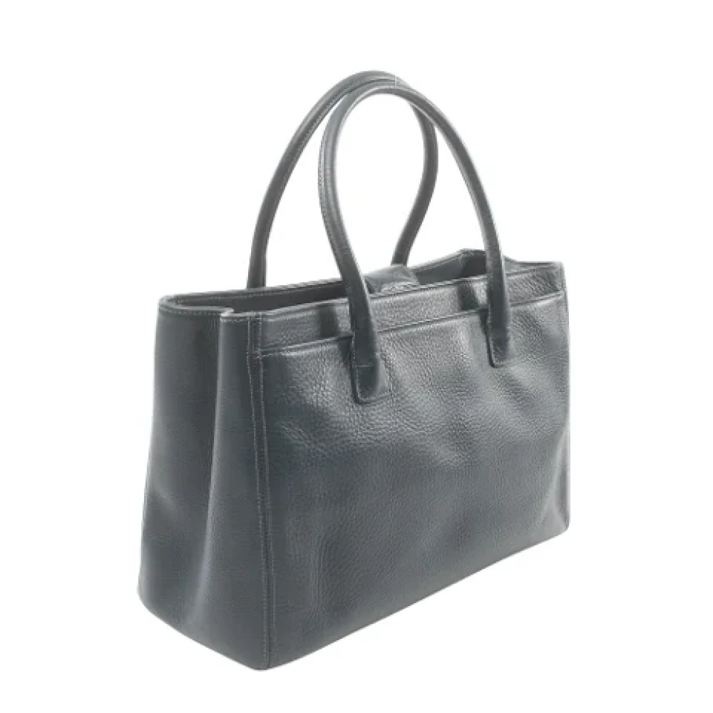 Chanel Vintage Pre-owned Leather totes Blue Dames