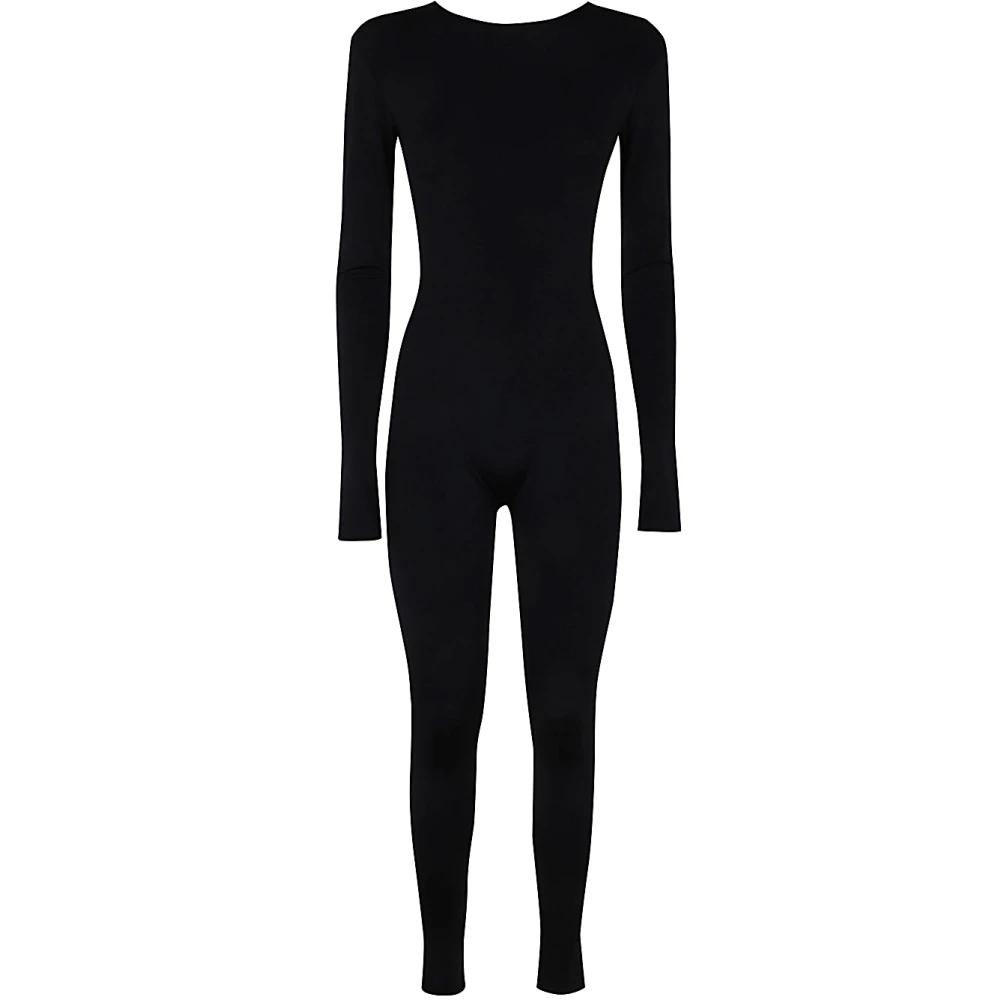 Entire Studios Soot Catsuit in Nylon Spandex Black Dames