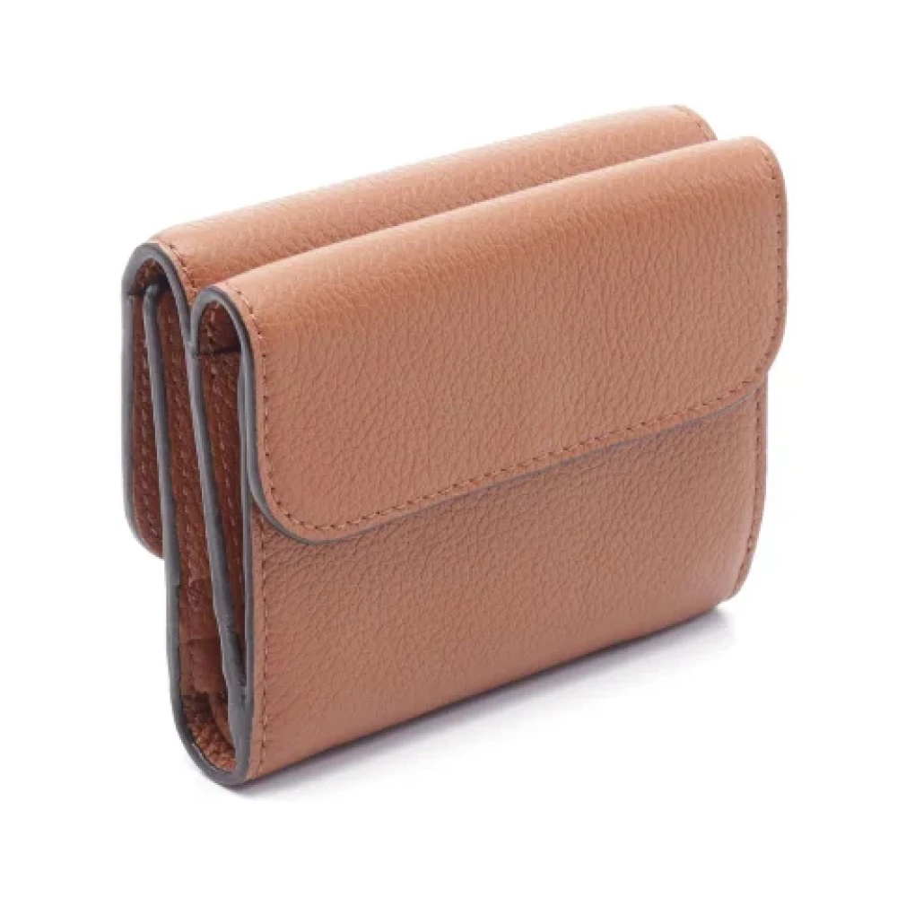 Chloé Pre-owned Leather wallets Brown Dames