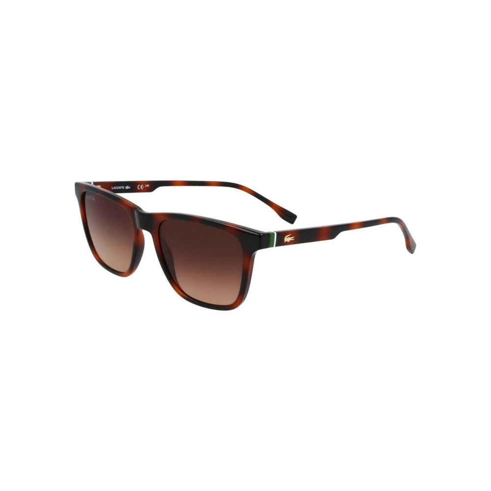 Lacoste Men's Brown Injected Frame Sunglasses With Gradient Lenses