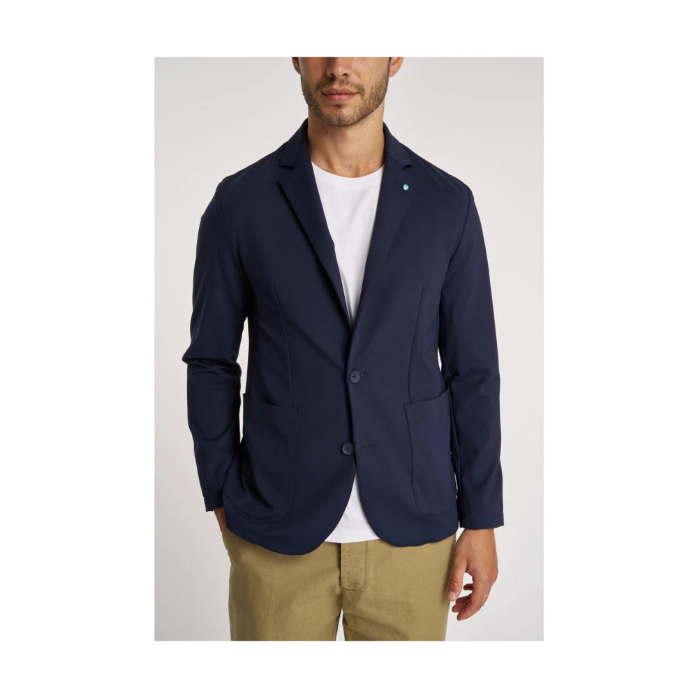 People of Shibuya Ultra-Light Two-Button Jacket Blue Heren