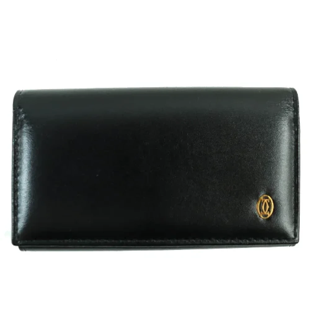 Cartier Vintage Pre-owned Leather key-holders Black Heren