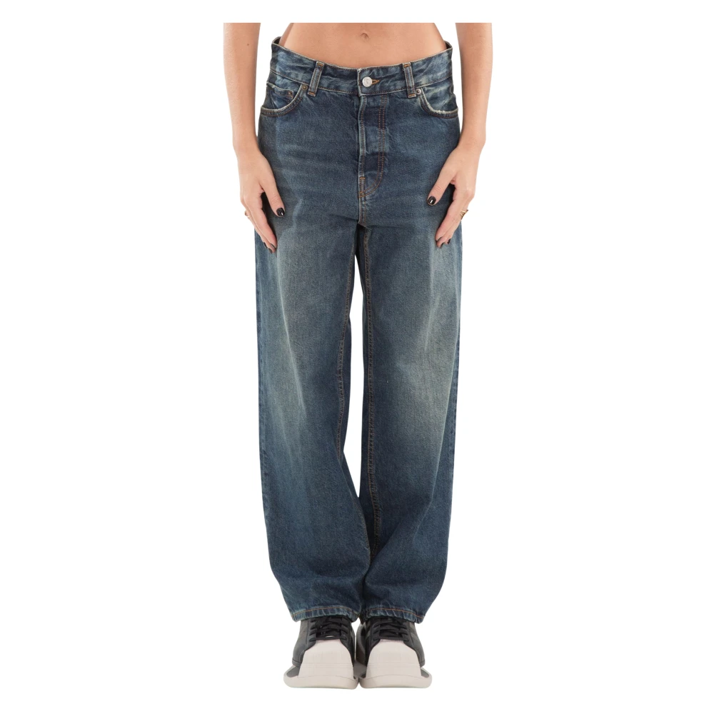 Haikure Intense Blue Boyfriend Jeans Blue Dames