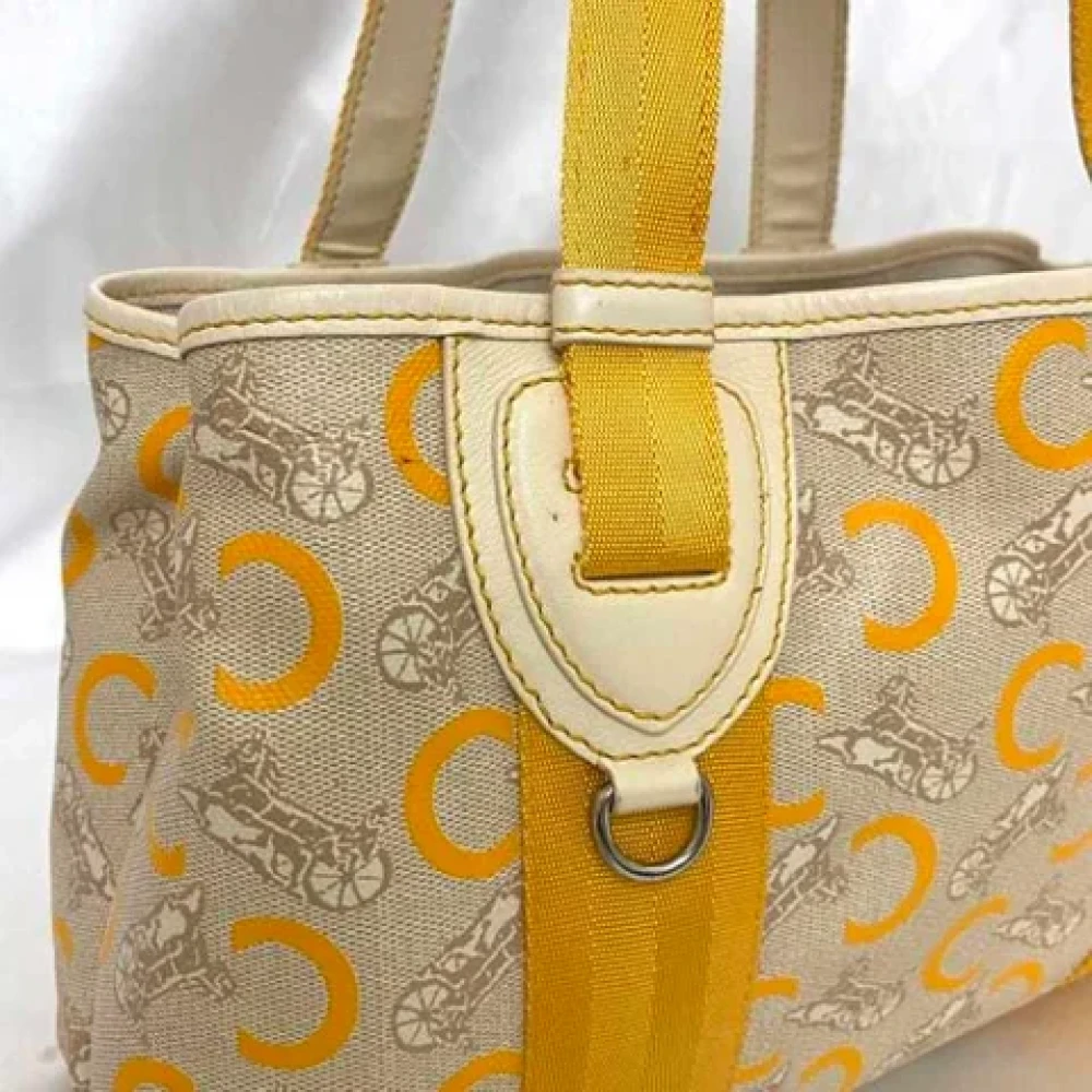 Celine Vintage Pre-owned Leather celine-bags Beige Dames