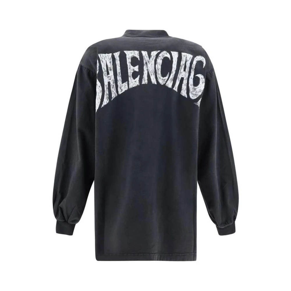 Balenciaga Paris Sunset LS T-shirt Black Dames